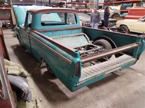 Ford F Unibody Short Bed Truck Custom Chassis Big Block For