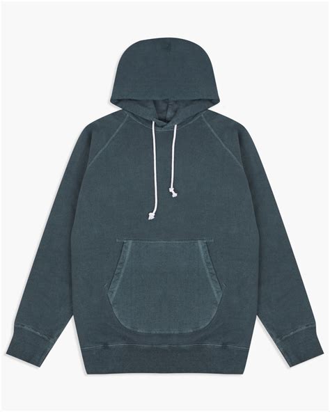 Good On Raglan Pullover Hood Sweat Pigment Dyed Slate Jeanstore