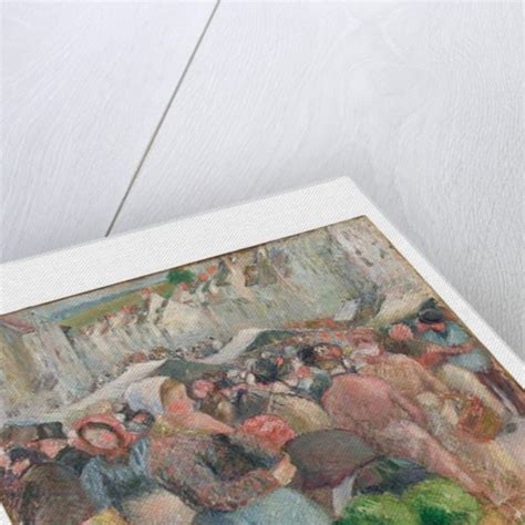 Le March De Gisors Grande Rue Posters Prints By Camille Pissarro