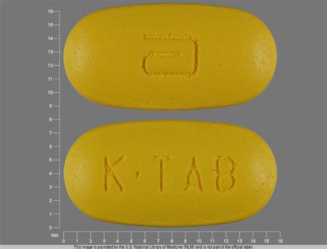 Pill Identifier K Tab Size Shape Imprints And Color