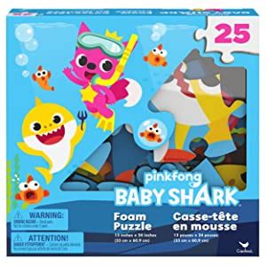 Amazon Spin Master Pinkfong Baby Shark 25 Piece Foam Jigsaw