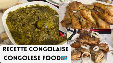 Recette Congolaise Congolese Food Pondu Poulet Poisson