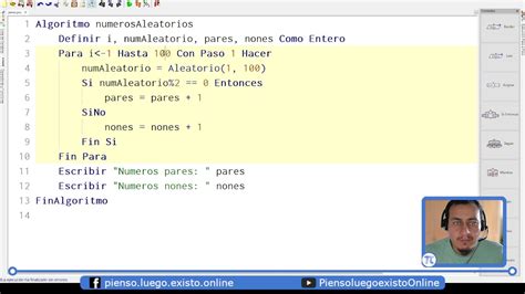 PSeInt Numeros Aleatorios Pares Y Nones YouTube