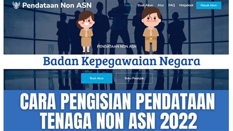 Cara Pendataan Non Asn Cara Pembuatan Akun Pendataan Non Asn