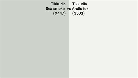 Tikkurila X Sea Smoke Vs S Arctic Fox Side By Side Comparison