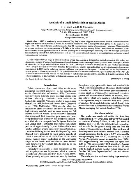 analysis   small debris   coastal alaska