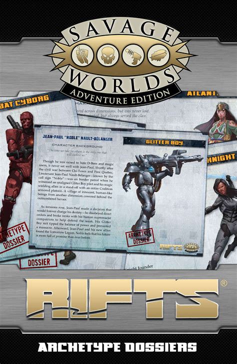 Rifts For Savage Worlds Archetype Dossiers Box Set 1 Pinnacle