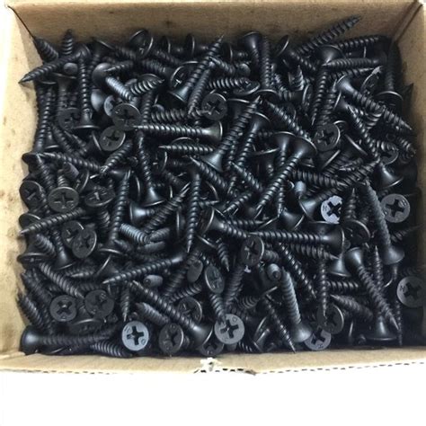 PER BOX 1000PCS Gypsum Screw Black Screw For Wood For Steel Metal1inch