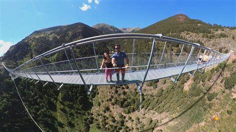 Puente Tibetano De Andorra En Y Mirador Roc Del Quer Youtube