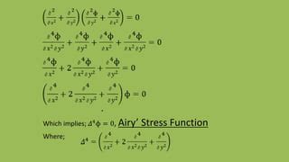 Compatibility Equation And Airy S Stress Function Of Theory Of