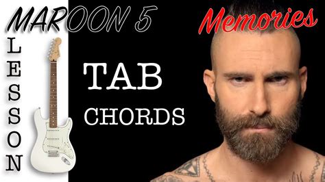 Memories Maroon Guitar Tutorial Chords Tab Youtube