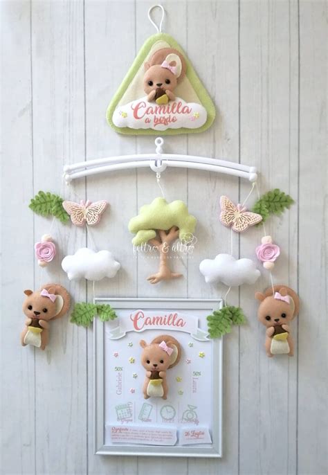 Coordinato Nascita Tema Bosco Feltro Altro Baby Atelier