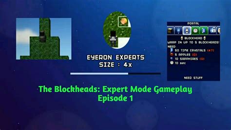 The Blockheads Expert Mode Gameplay Ep 1 A Rough Start YouTube