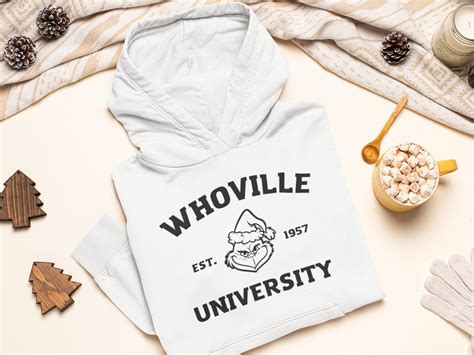 Grinch Whoville University SVG PNG Bundle Of Two Whoville Clipart