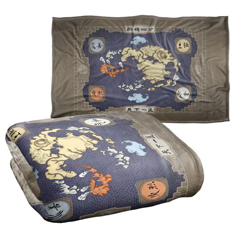 Avatar The Last Airbender Blanket 36 X58 Map Silky Touch Super Soft