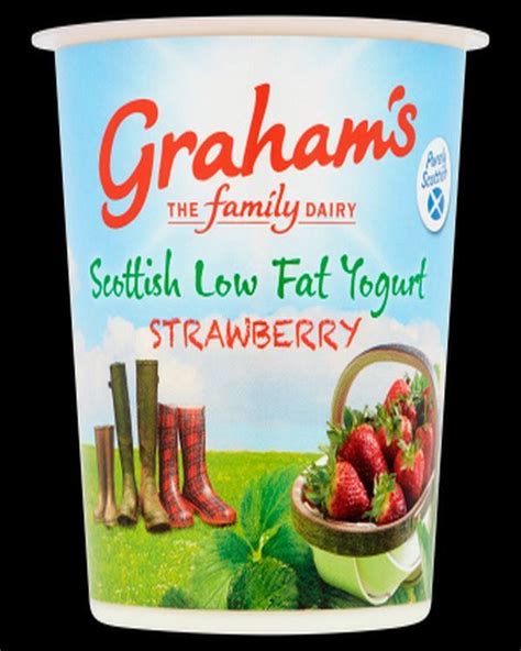 Fife Creamery Grahams Scottish Low Fat Strawberry Yogurt 12x150g