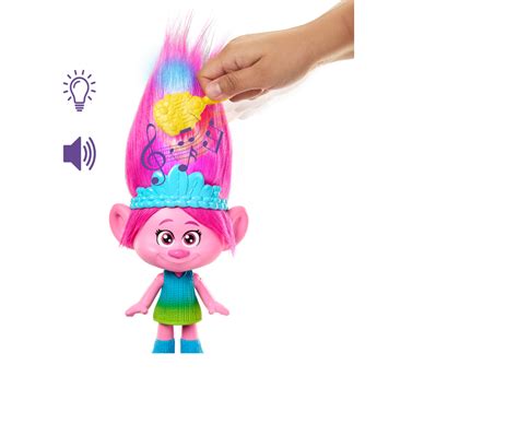 Trolls 3 Band Together Rainbow HairTunes Poppy Singing Doll