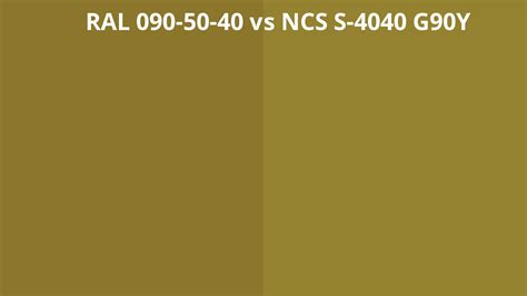 Ral 090 50 40 Vs Ncs S 4040 G90y Ral Colour Chart Uk