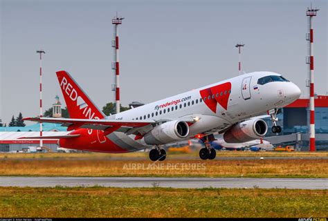 Ra Red Wings Sukhoi Superjet At Chelyabinsk Photo Id