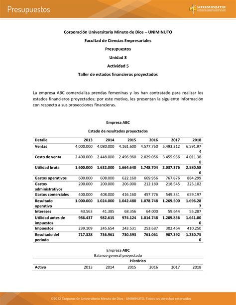 Taller Presu Puesto 5 4 Semestre CorporaciÛn Universitaria Minuto de