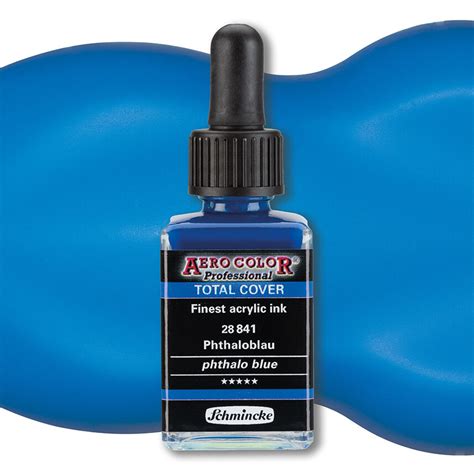 Schmincke Aero Color Ink Ml Total Cover Phthalo Blue The Deckle