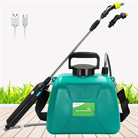 SideKing 1.35 Gallon/5L Battery Powered Sprayer, Electric Sprayer with ...