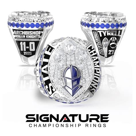 Football Championship Rings Signature Championship Rings