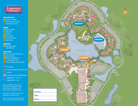 Coronado Springs Resort Map - KennythePirate.com