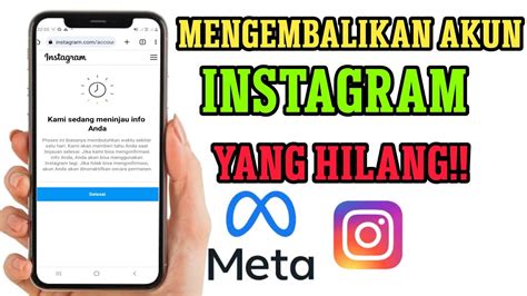 Cara Mengembalikan Akun IG Yang Hilang Di Nonaktifkan YouTube