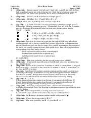 HEI 1 Pdf University First Hour Exam ECE 313 Of Illinois Spring 2002