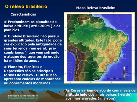 Geografia Descomplicada Características e estruturas do relevo brasileiro