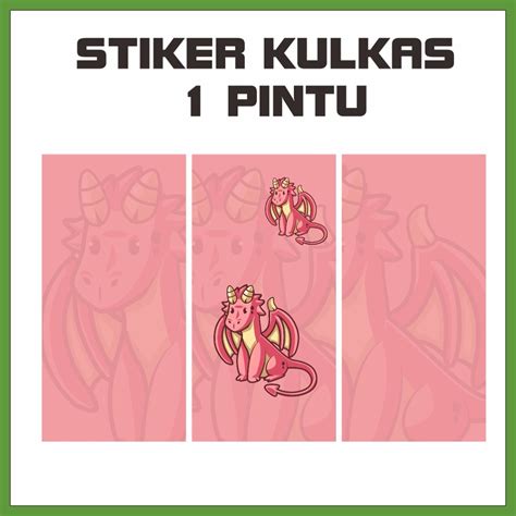 Stiker Kulkas Pintu Dan Sticker Kulkas Pintu Full Body Motif Kartun