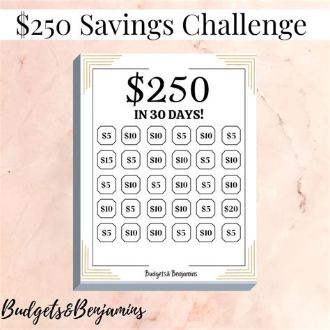 Day Money Saving Challenge Printable