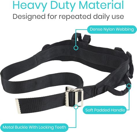 Buy Vive Gait Belt With Handles Senior Transfer Lifting Belt For