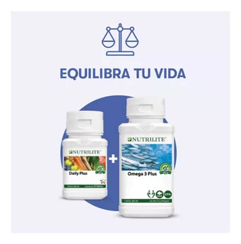 Nutrilite Daily Plus 30u Nutrilite Omega 3 Plus 90u Cuotas sin interés