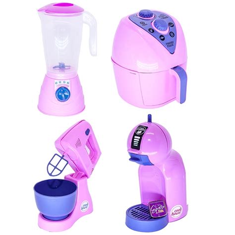 Kit Cozinha Infantil Brinquedos Eletrodom Sticos Airfryer