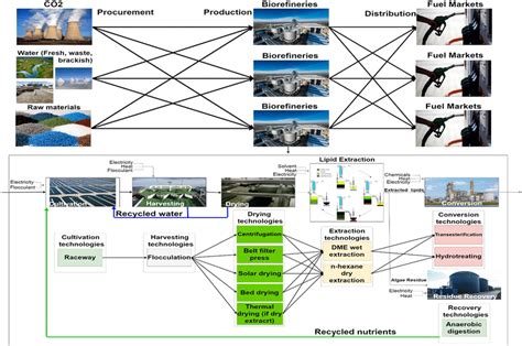 Three Echelons Of Algal Biofuel Supply Chain Network With The Details