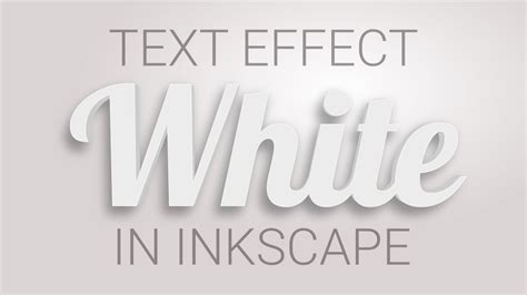 white text logo - inkscape tutorials - YouTube