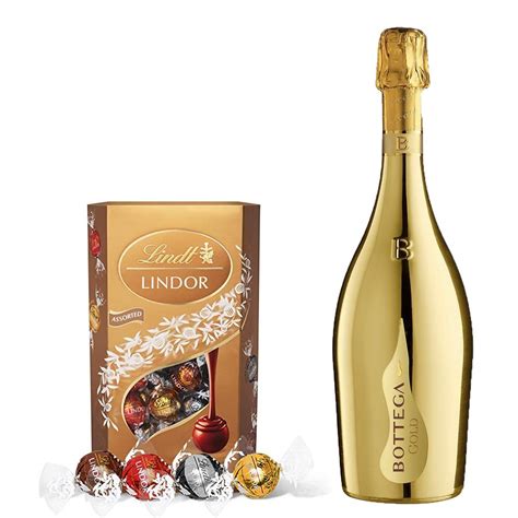 Bottega Gold Prosecco 75cl With Lindt Lindor Assorted Truffles 200g