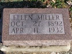 Ellen Bragg Miller 1892 1932 Mémorial Find a Grave