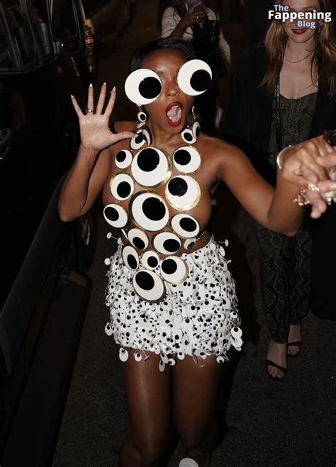 Janelle Mon E Flashes Her Nude Boobs At The Met Gala After Party