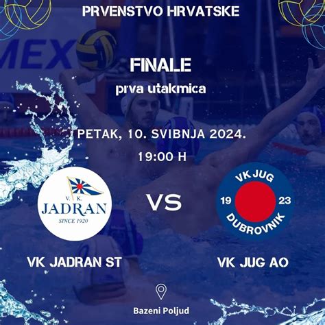 Vk Jadran Split Vk Jug Dubrovnik G C Bazeni Poljud Jusos