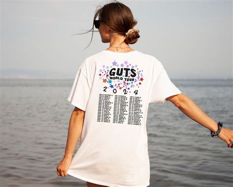 Olivias Rodrigo Guts World Tour 2024 Concert T Shirt All Etsy