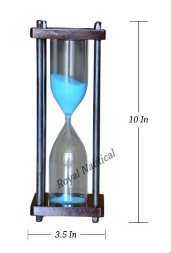 Sand Timer with Wooden Base With Sky Blue Sand Unique Sand Watch 10inch at Rs 999/piece | Sand ...