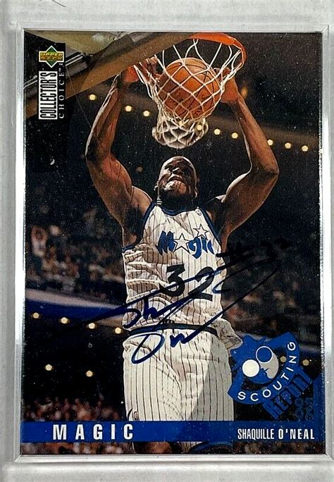 Shaquille O Neal Collectors Choice Shaq Auto Magics Lakers