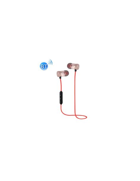 AURICULARES MAGNETICOS SPORT BLUETOOTH STEREO ROJO