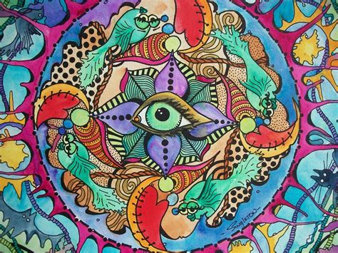 The Psychedelic Promise Singleton Hippie Art Original