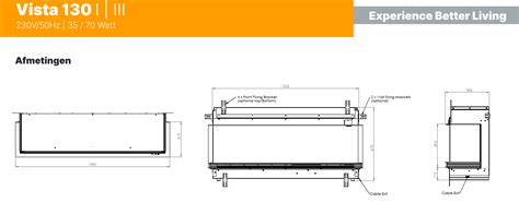 Dimplex Vista 130 I III Eenzijdige Of Driezijdige Inbouwhaard