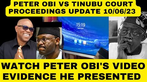 Peter Obis Counter Attack Watch The Video Played In Court Today