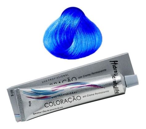 Tinta Cabelo Azul Royal Coloração Hidraty Grupo Mairibel 60g Tinta de